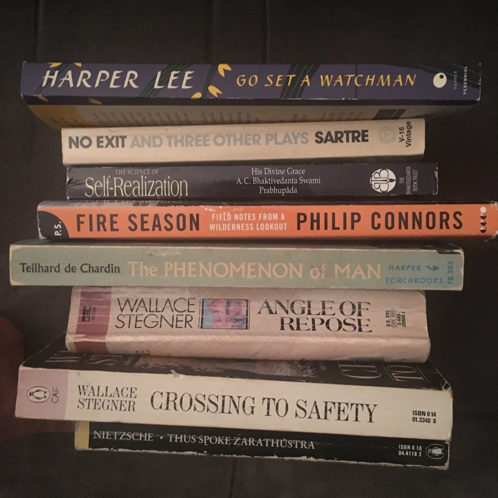 Set of eight paperback books